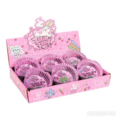 Customizable pattern glass ashtray 20251018006