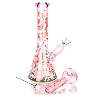 Peach glass hookah YH25008